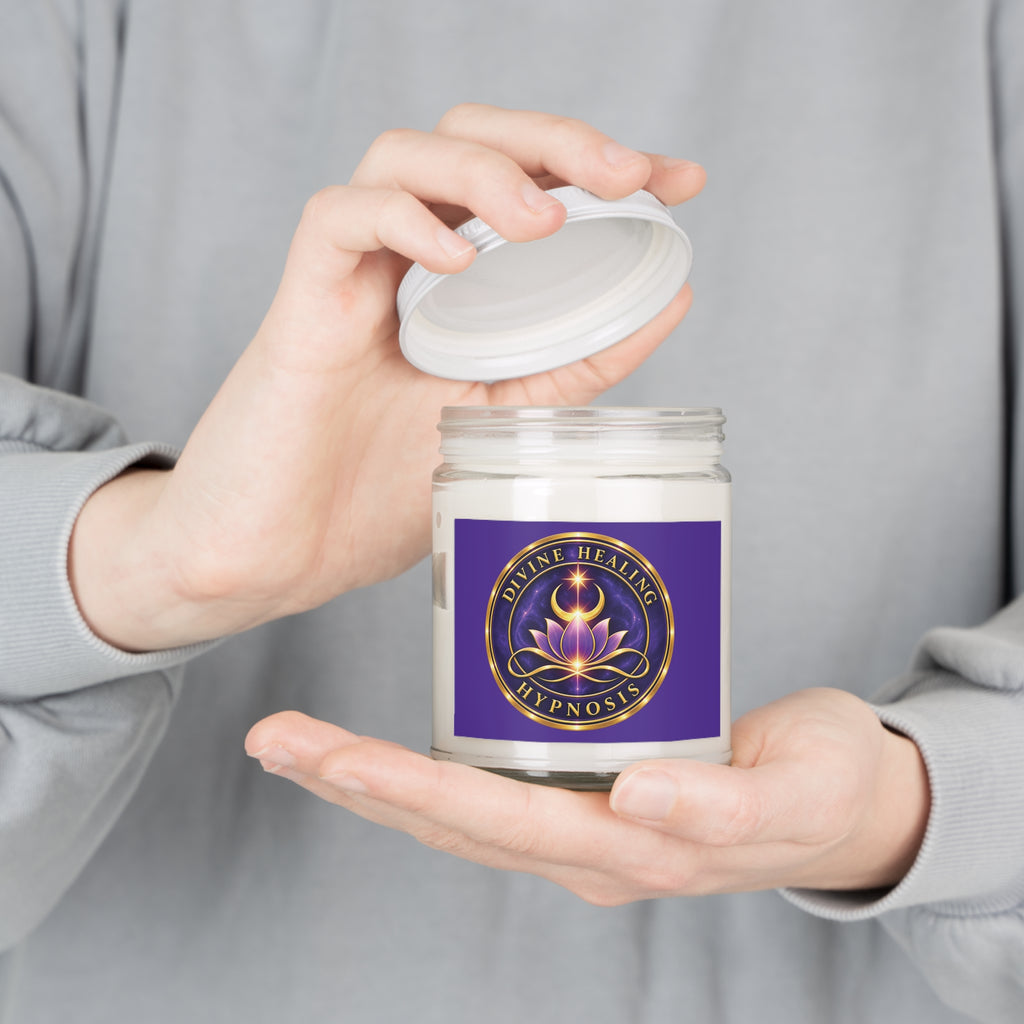 Divine Healing Hypnosis Scented Soy Candle — 9oz Aromatherapy Jar