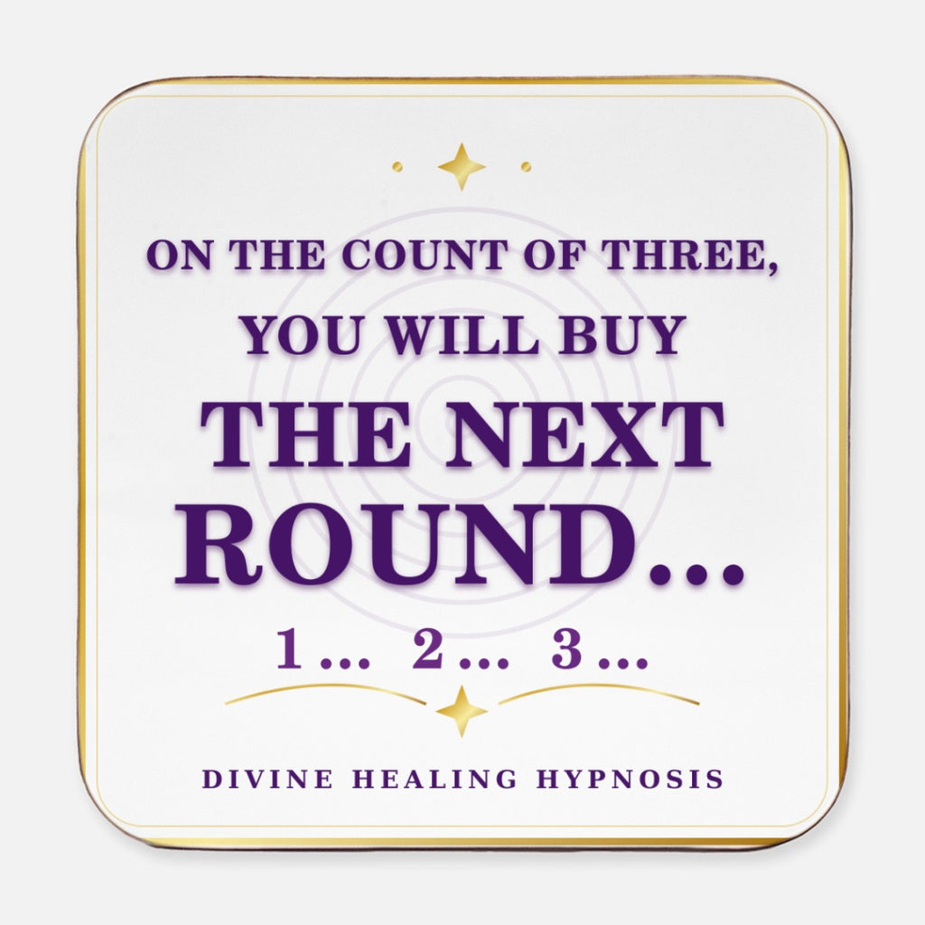 Funny Divine Healing  Coaster Set  Hardboard Back (Square) 4PK