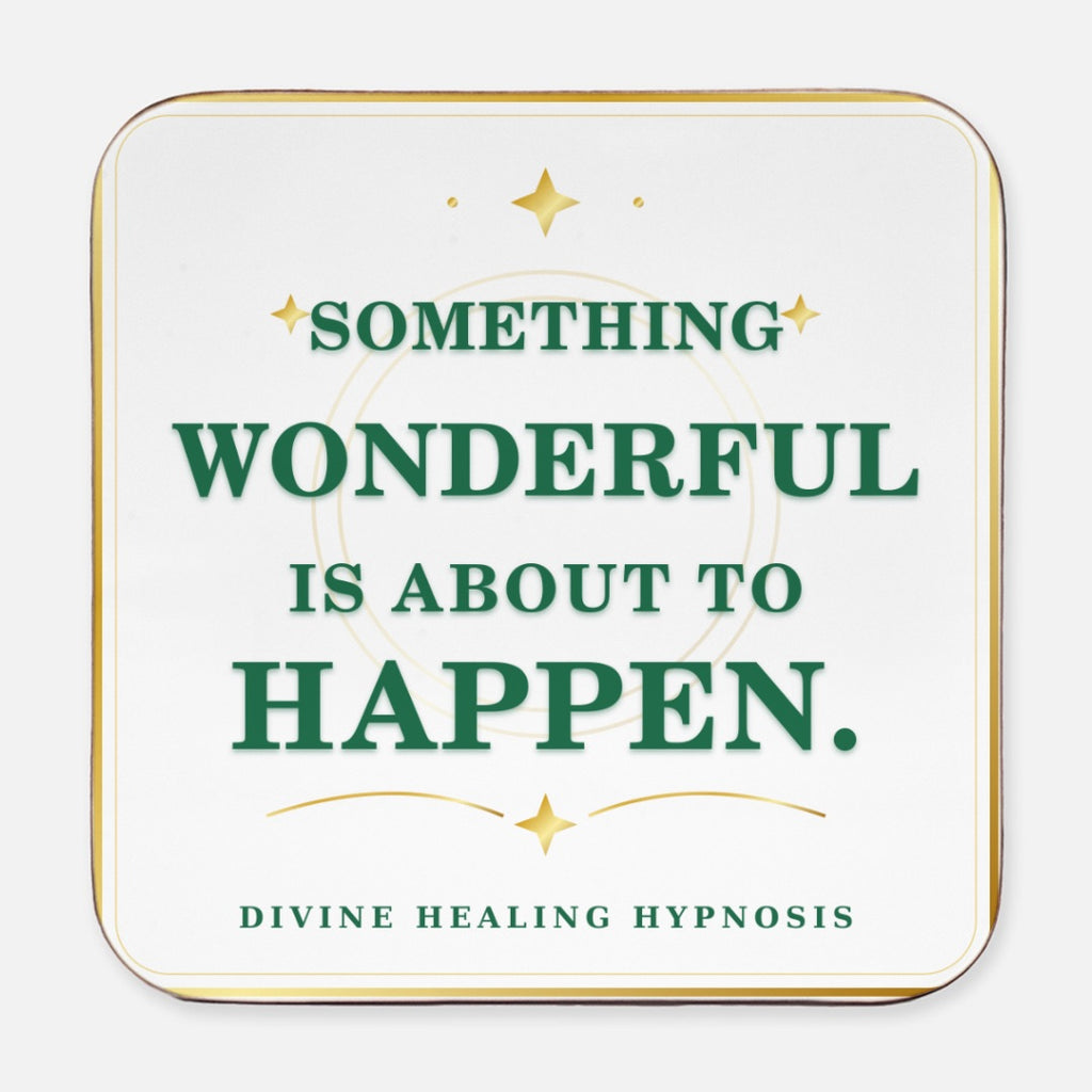 Divine Healing Coaster  Set of 4 Hardboard Back (Square) 4PK