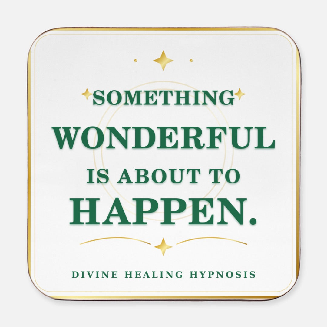 Divine Healing Coaster  Set of 4 Hardboard Back (Square) 4PK