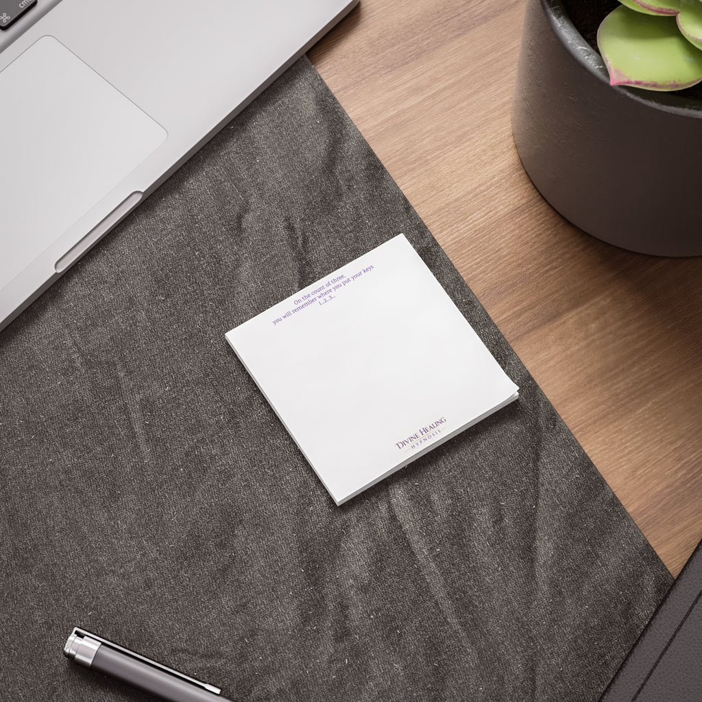 Inspirational Note Pad — “On the count of three, you will remember where you put your keys”