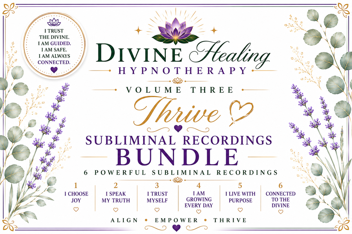 Volume Three THRIVE subliminal recordings bundle
