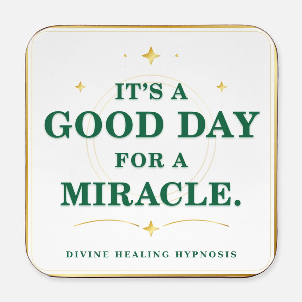 Divine Healing Coaster  Set of 4 Hardboard Back (Square) 4PK