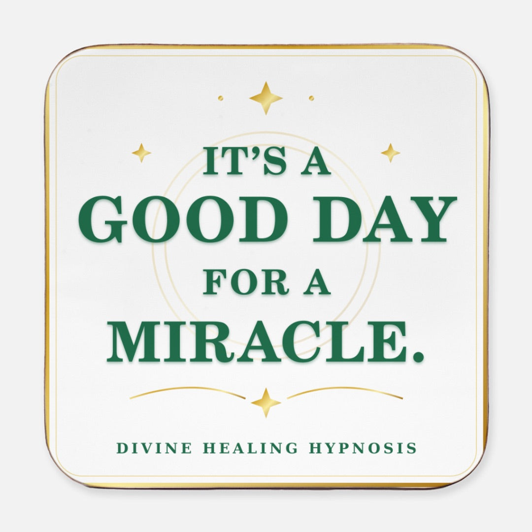 Divine Healing Coaster  Set of 4 Hardboard Back (Square) 4PK